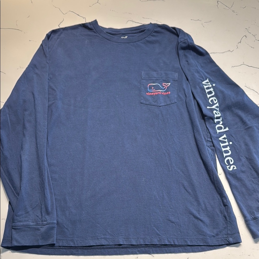 Vineyard Vines Men's Blue Long Sleeve Shirt - Celebrate Pride